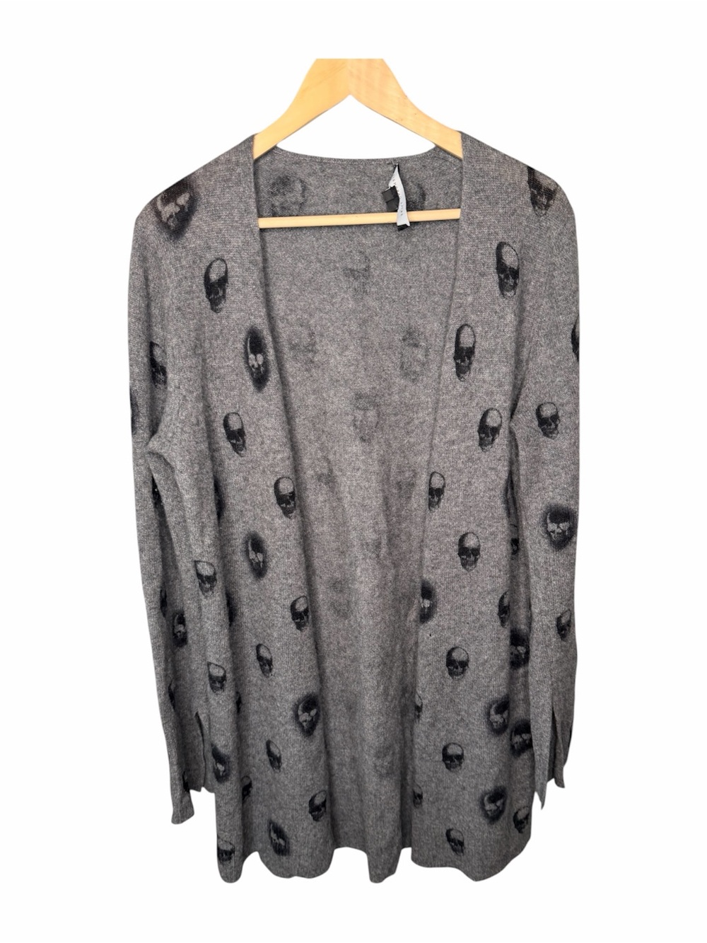 Skull Cashmere Cashmere Skull Print Cardigan - Small Flaw - Picture 2 of 11